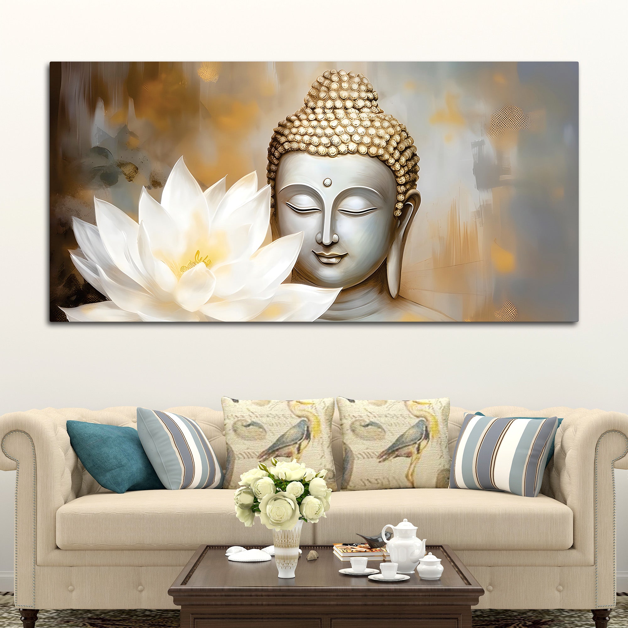 Luxury Buddha Painting for Modern Home Decor