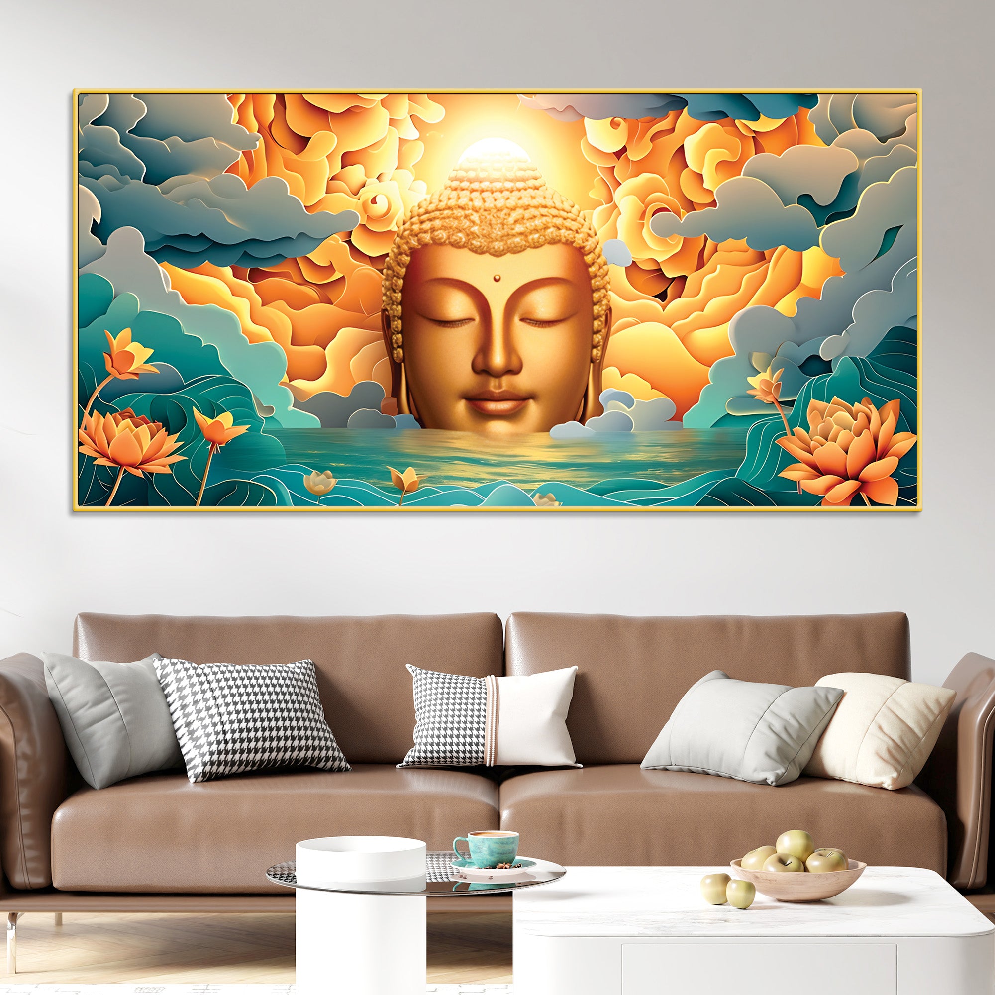 Luxury Buddha Wall Painting for Interior Wall Decor