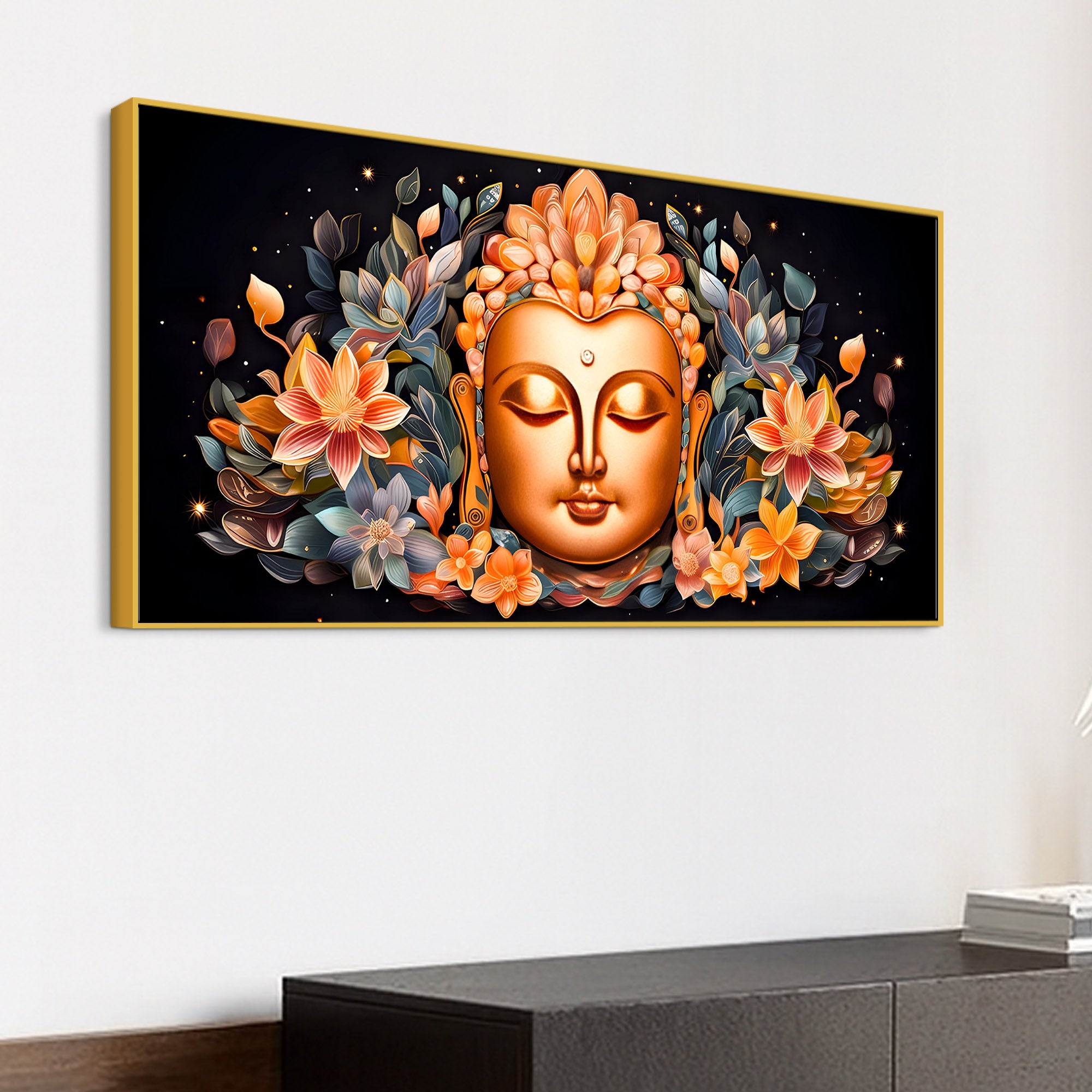 Luxury Buddha Wall Painting for Modern Home Decoration