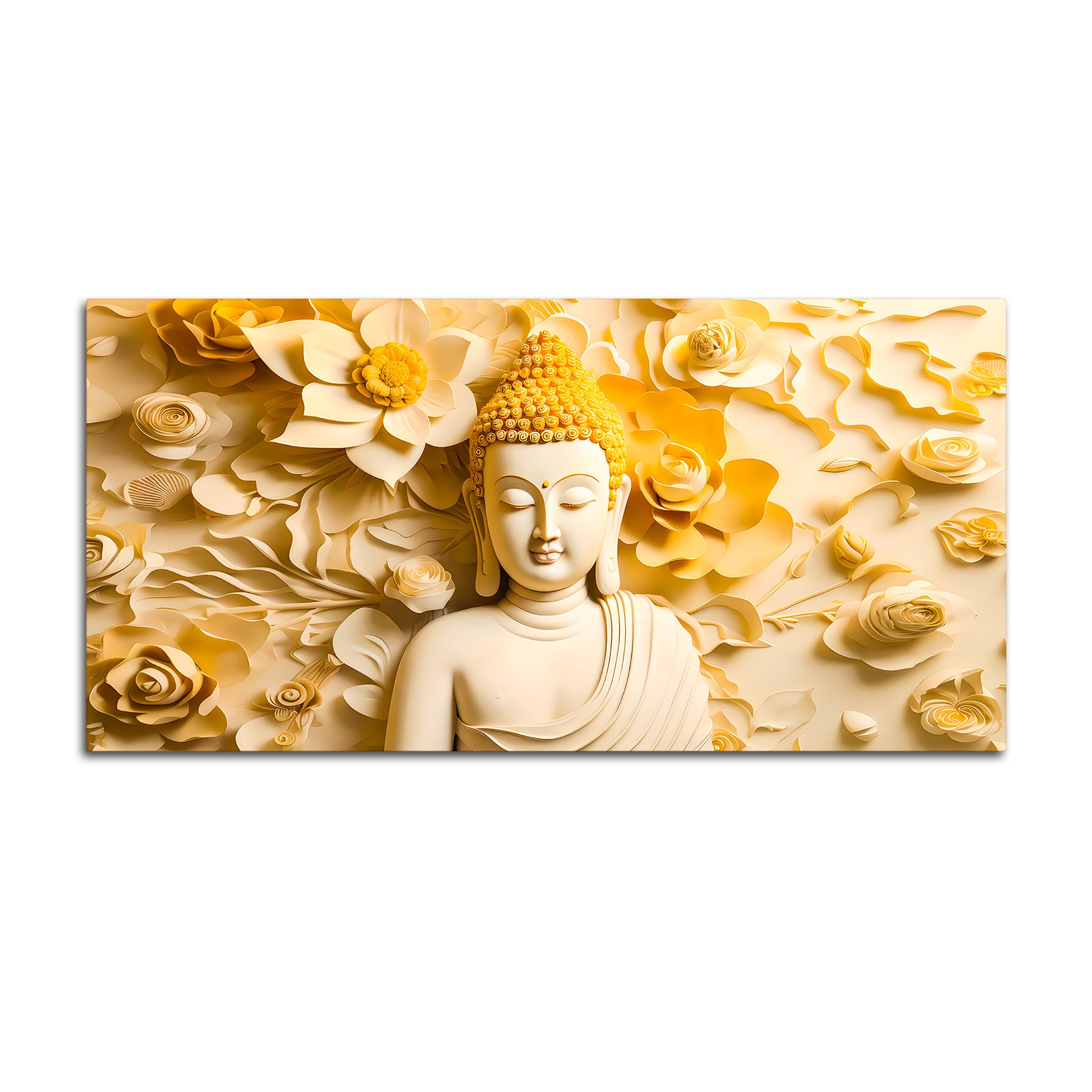 Luxury Buddha Wall Painting for Modern Living Room Decor