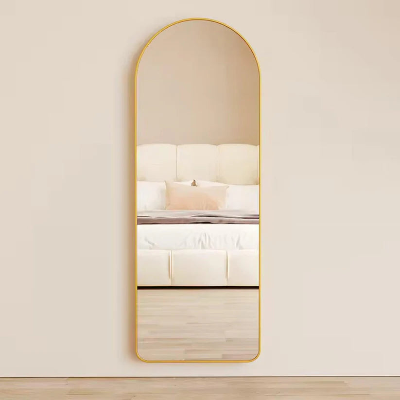Luxury Dressing Wall Mirror with Slim Gold Border