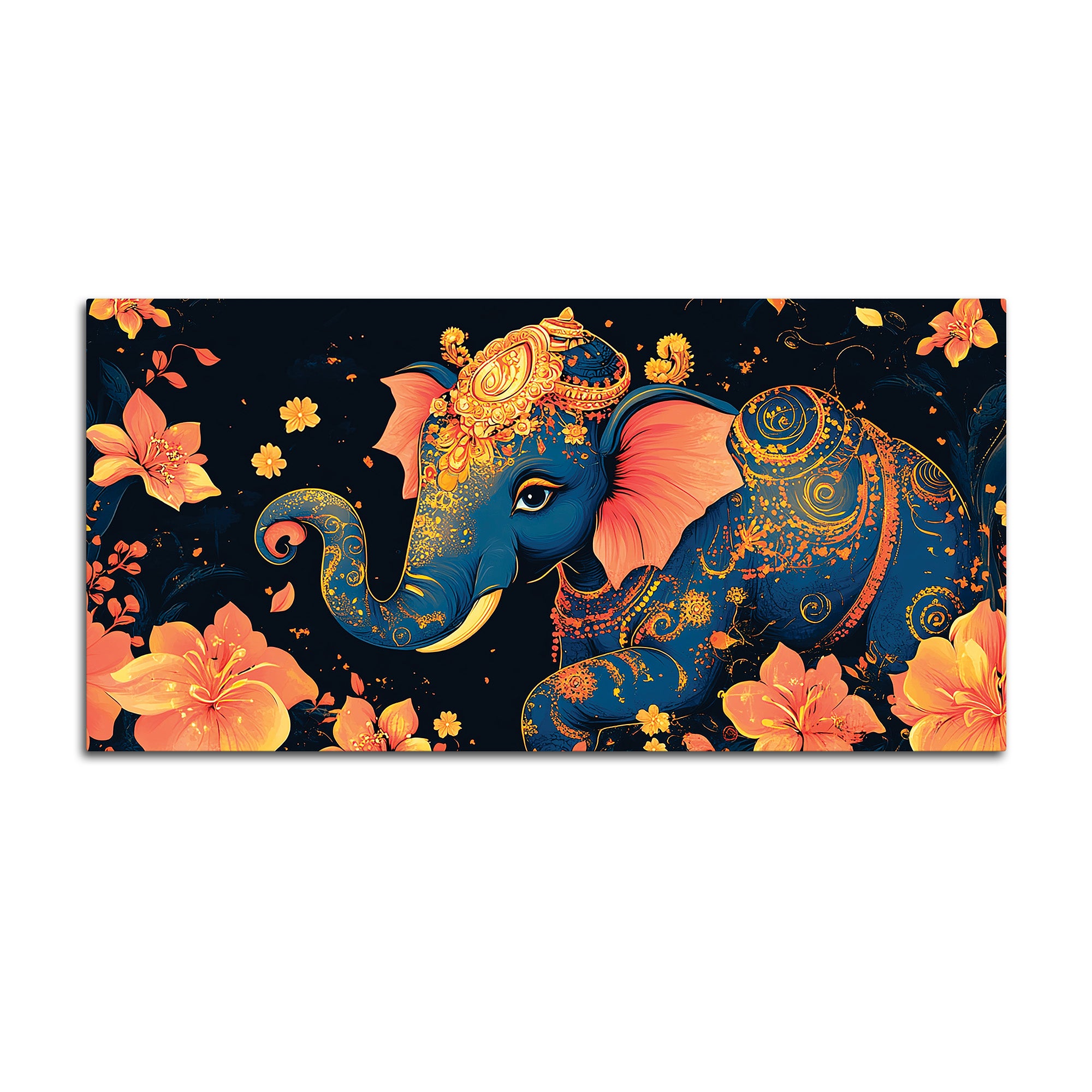 Luxury Elephant Art Premium Canvas Wall Painting
