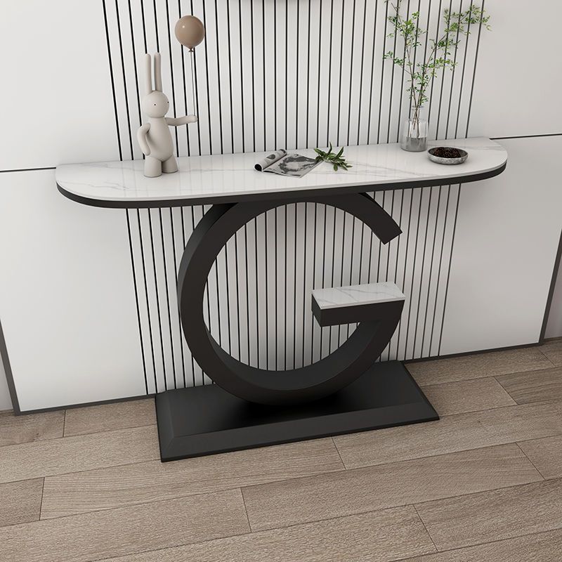 Luxury G Shape Console Table | Stylish Entryway Accent Table