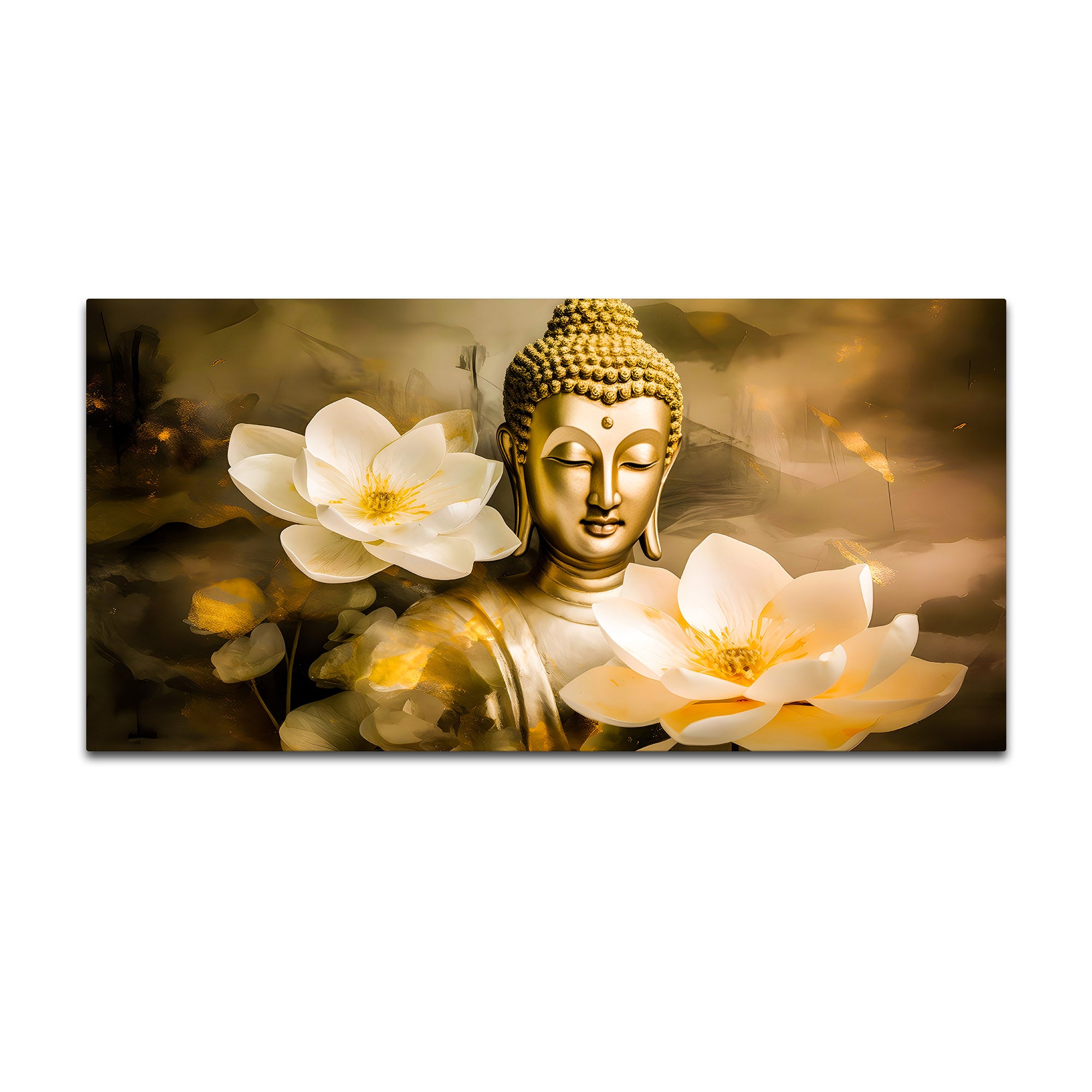 Luxury Gautam Buddha Wall Painting for Modern Living Room
