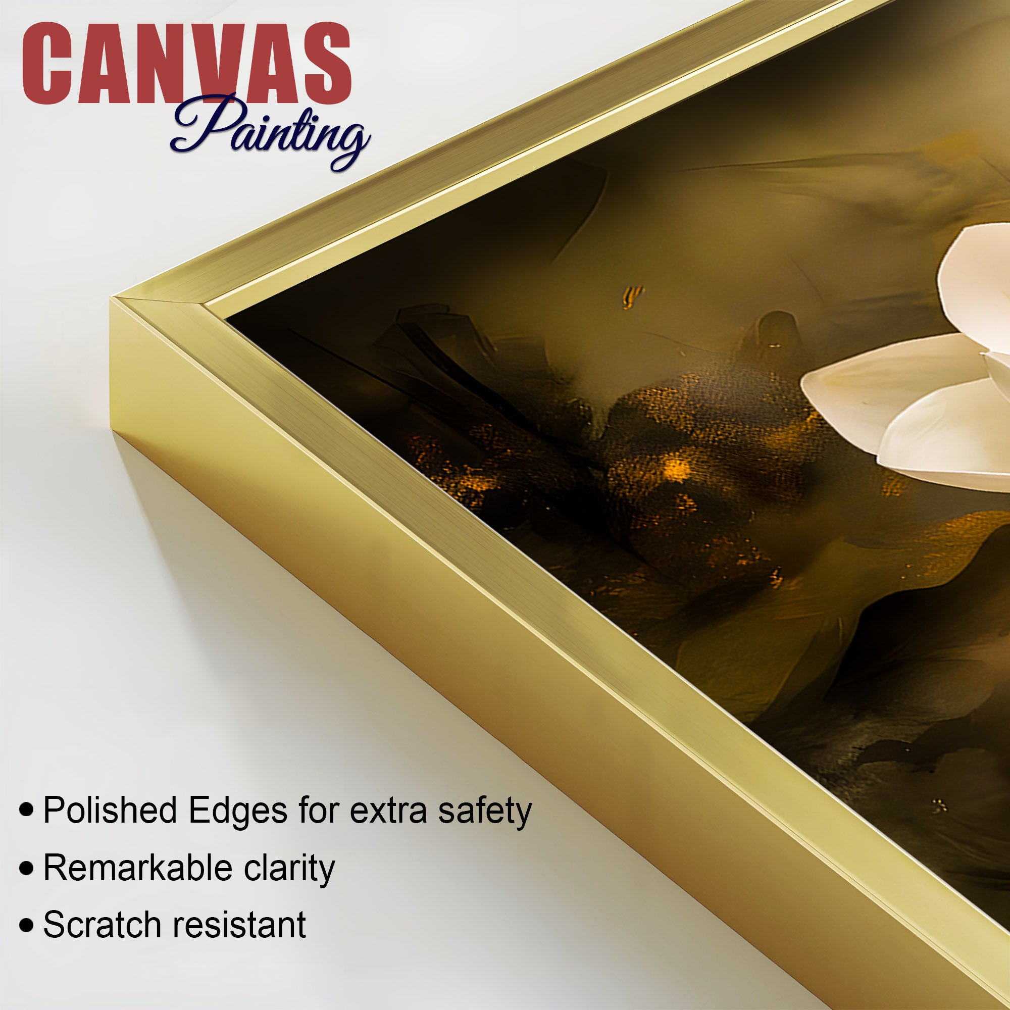 Luxury Gautam Buddha Wall Painting for Modern Living Room