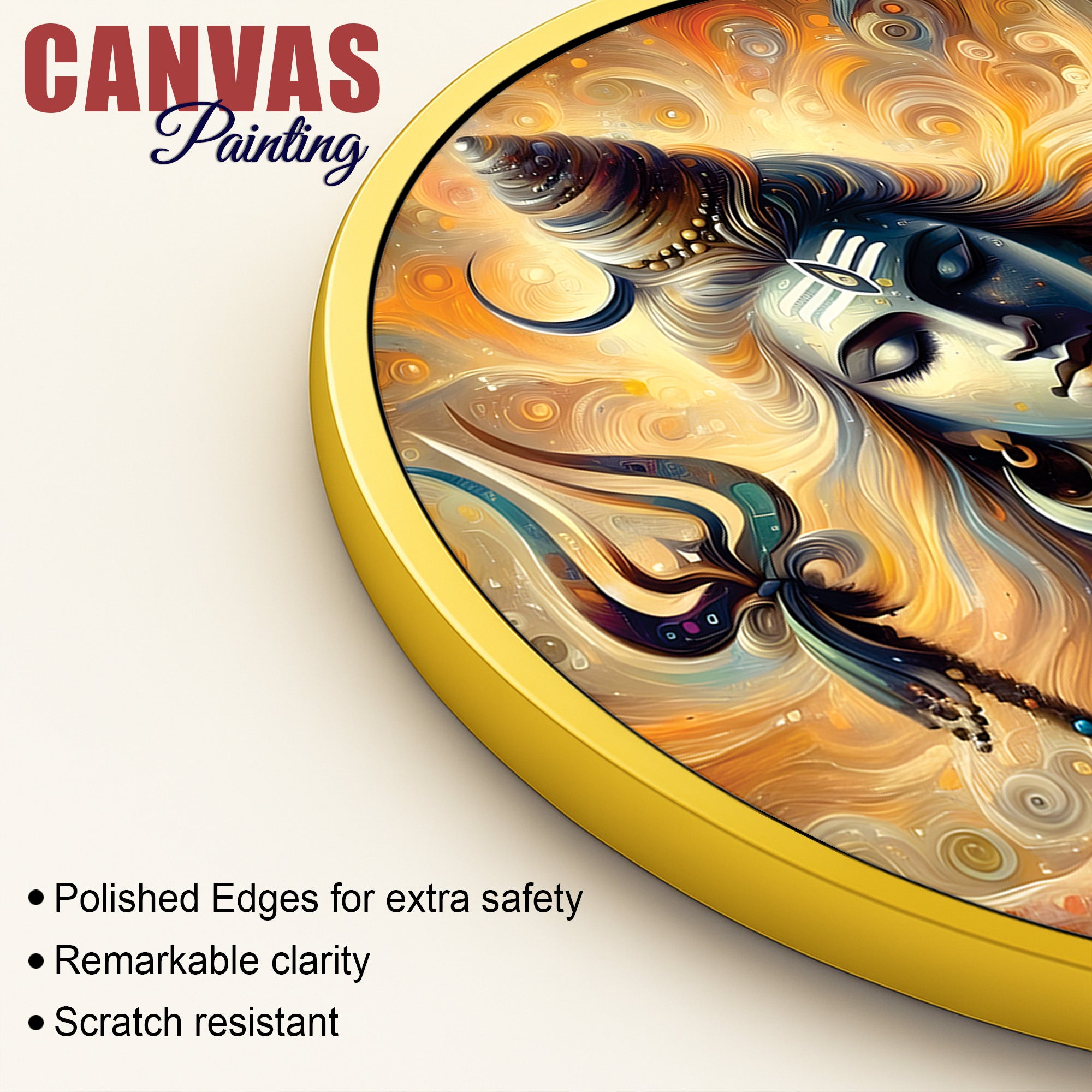 Luxury Shiv Ji Decorative Painting