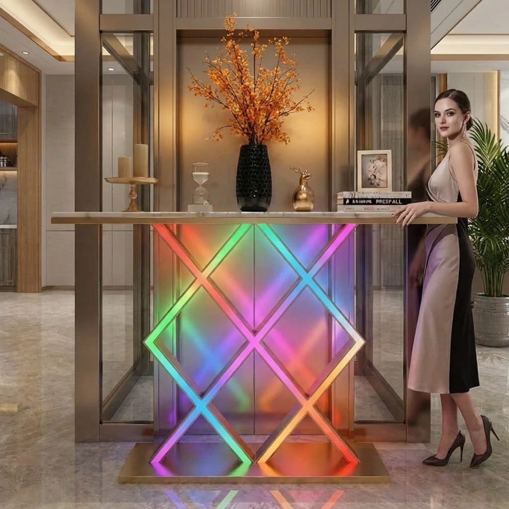 Luxury Style LED Console Table | Designer Modern Home Decor