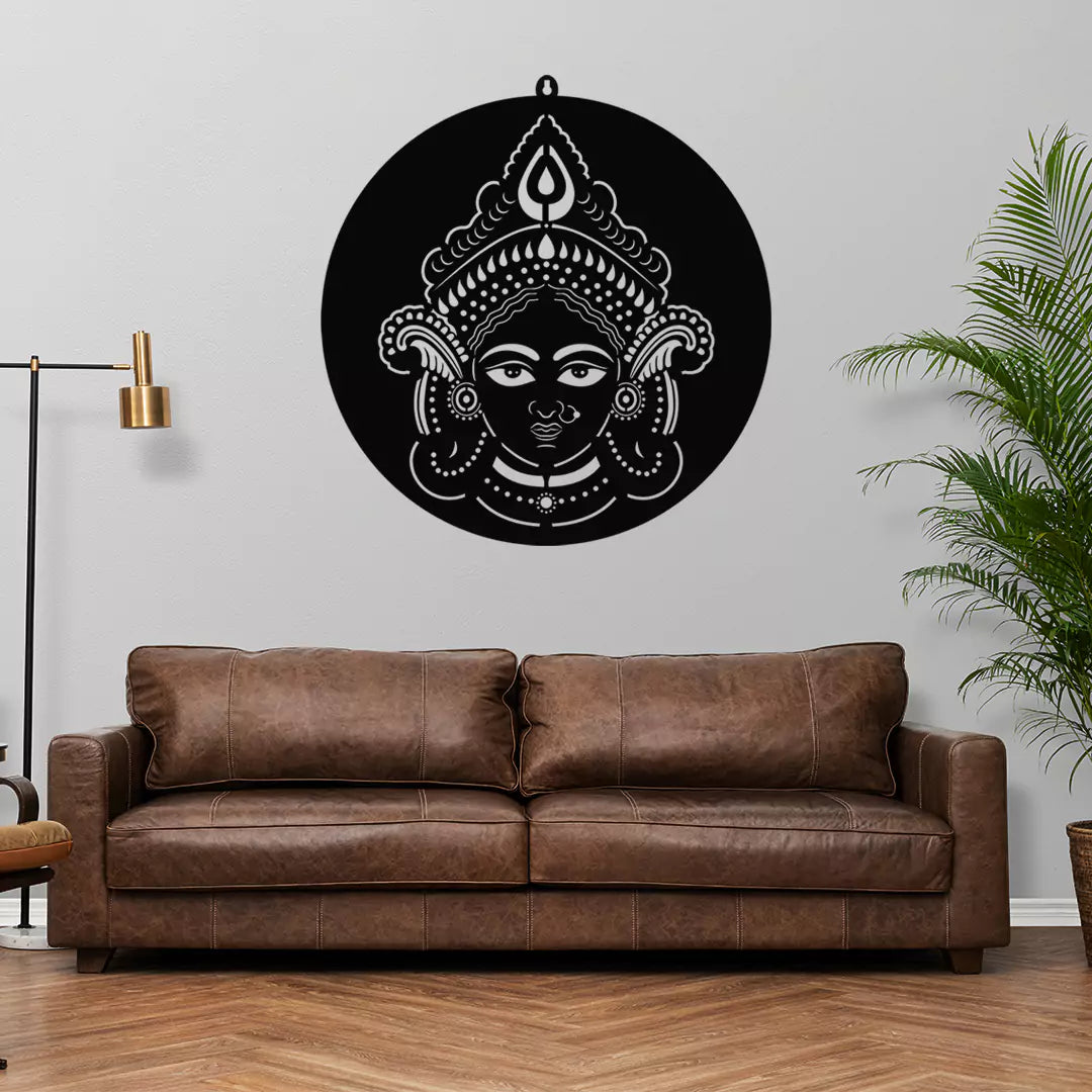 Maa Durga LED Wall Hanging Frame for Temple and Wall Decor