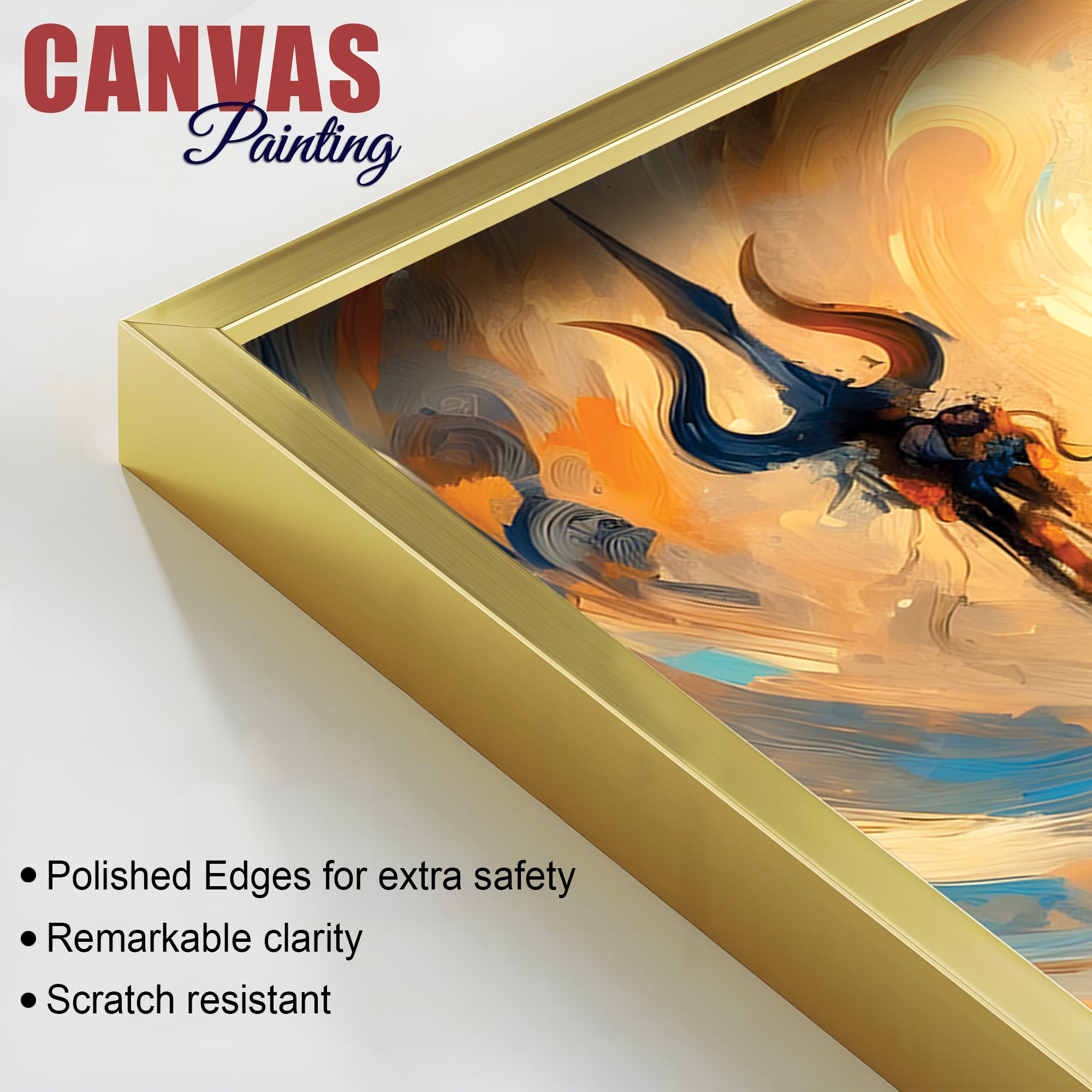 Mahadev Aura Canvas Art Premium Shiva Wall Decorative Painting