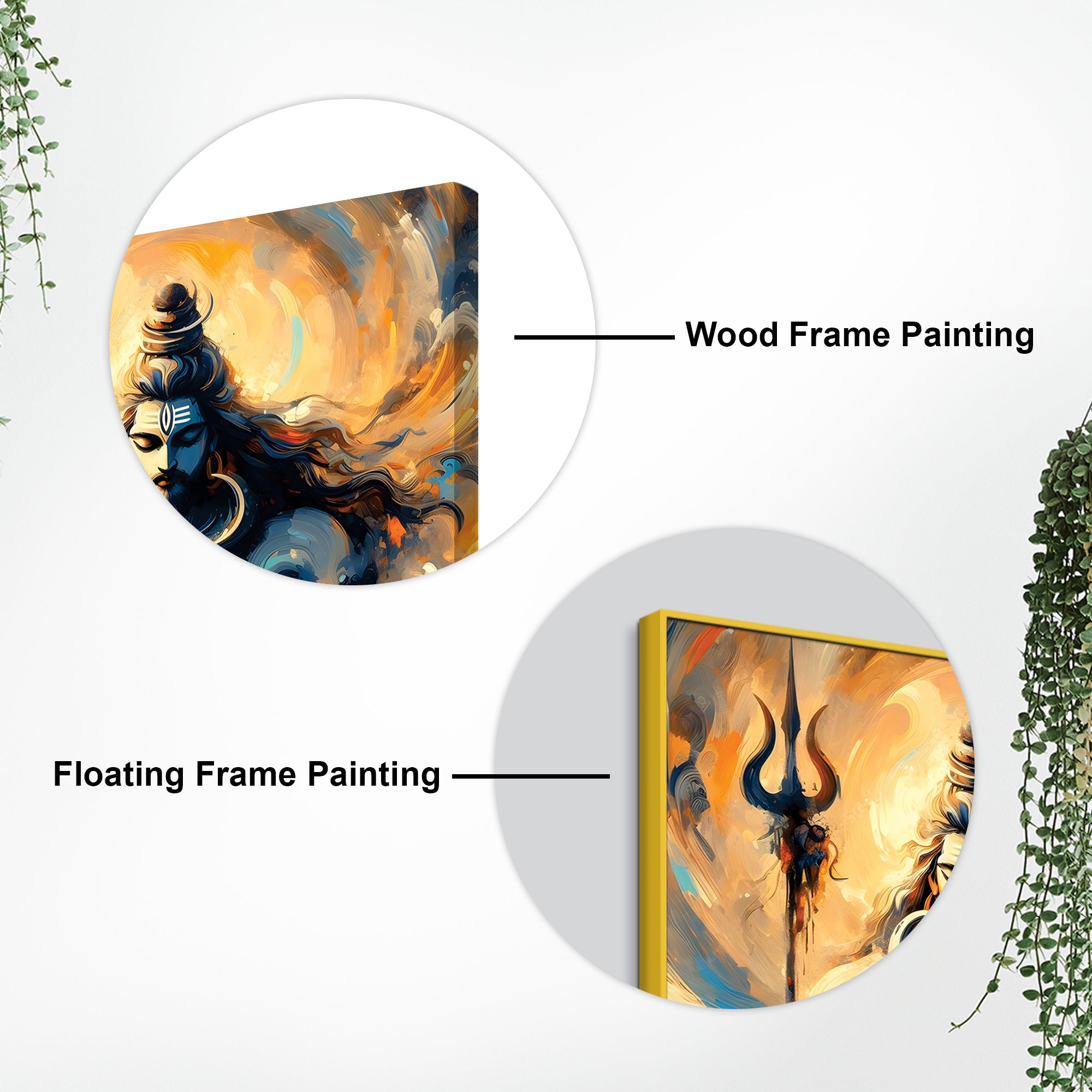 Mahadev Aura Canvas Art Premium Shiva Wall Decorative Painting