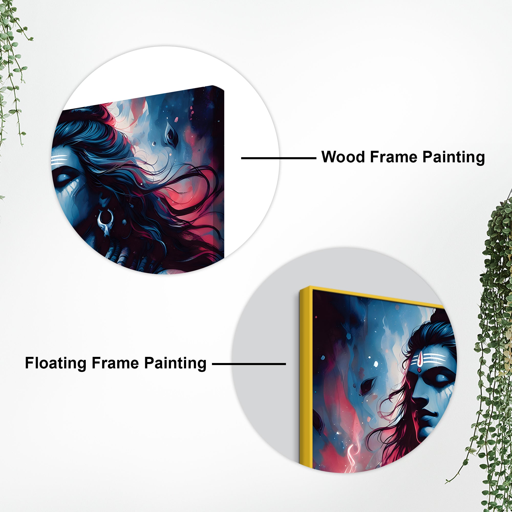 Mahadev Cosmic Art Canvas Lord Shiva Home Decor Painting