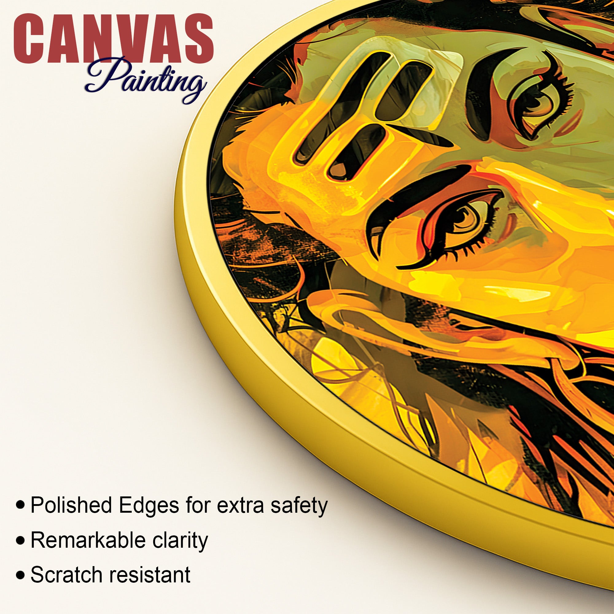 Mahadev Cosmic Round Frame Contemporary Hindu Decor Painting