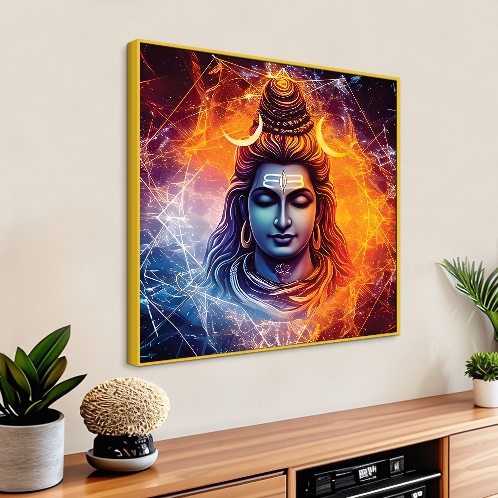 Mahadev Decorative Canvas Shiva Art for Home & Living Room