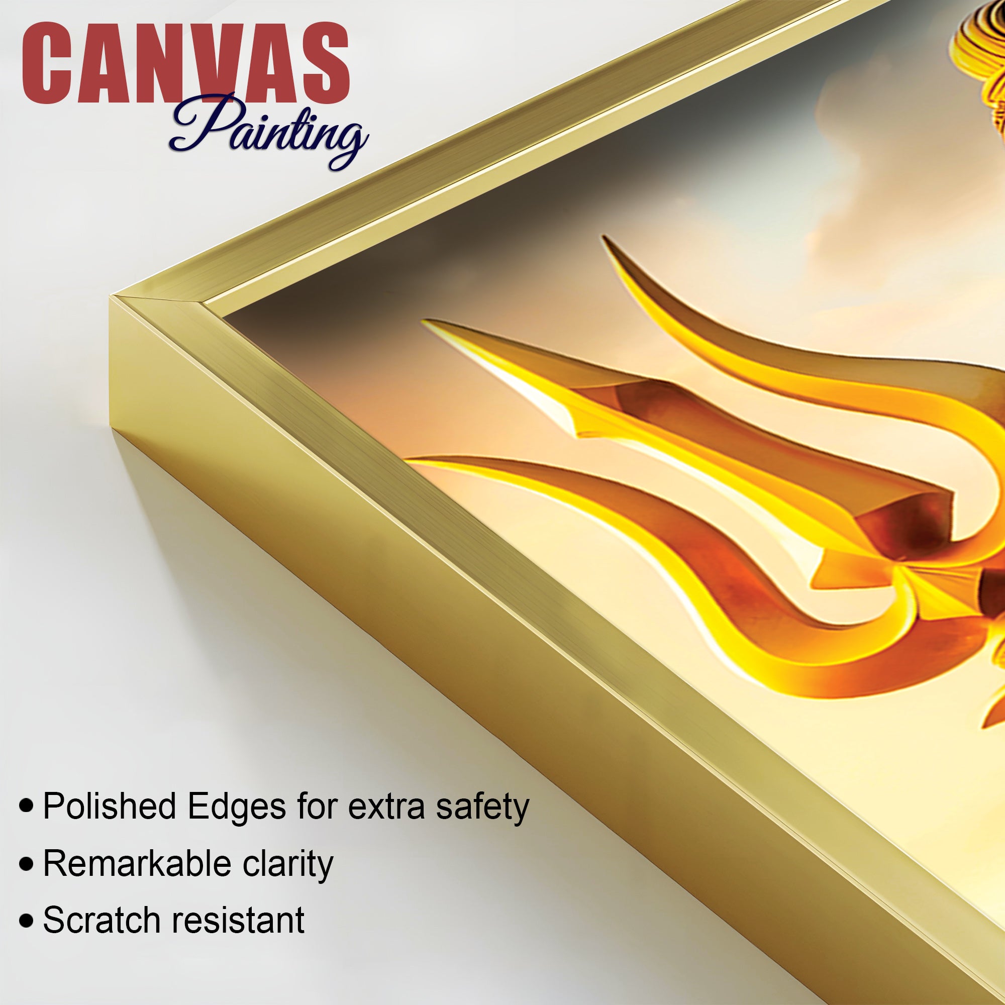 Mahadev Divine Glow Painting Lord Shiva Canvas Artwork