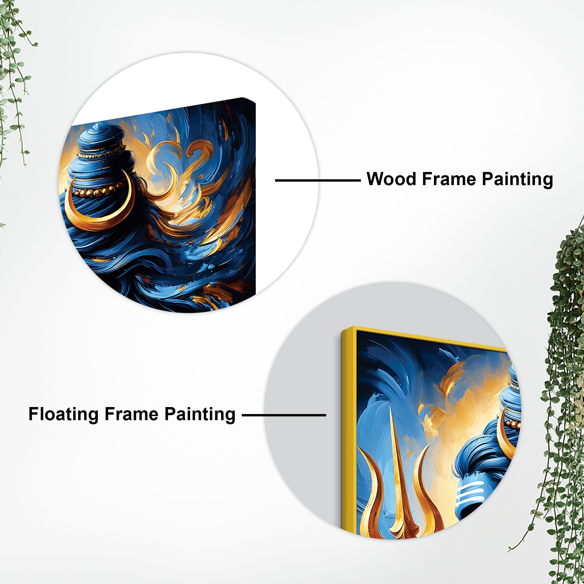 Mahadev Trishul Canvas Artwork Lord Shiva Wall Painting