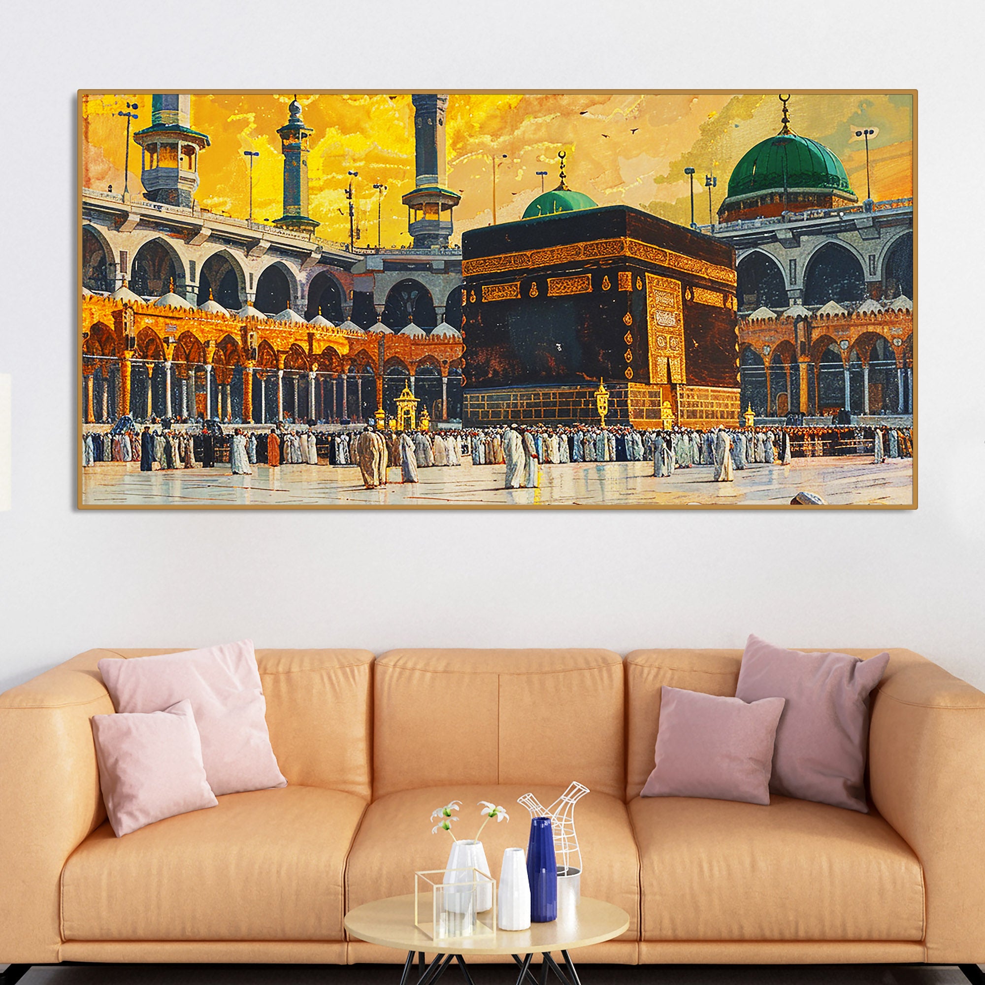 Makkah al-Mukarramah Kabba islamic Canvas Wall Painting