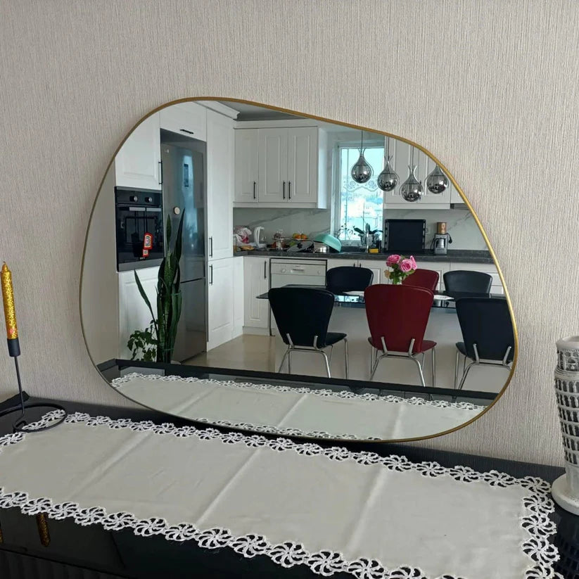 Modern Asymmetrical Wall Mirror