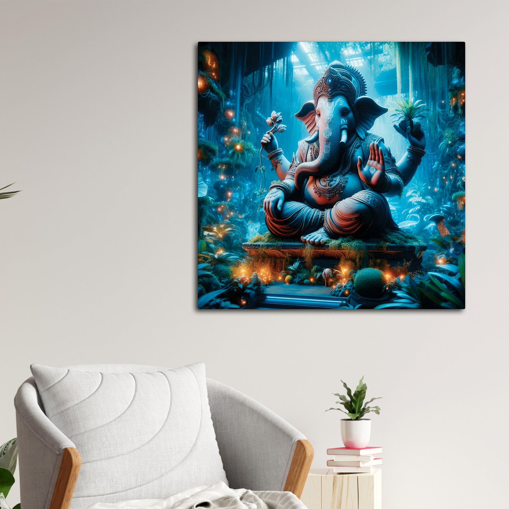 Modern Bappa Ji Wall Painting