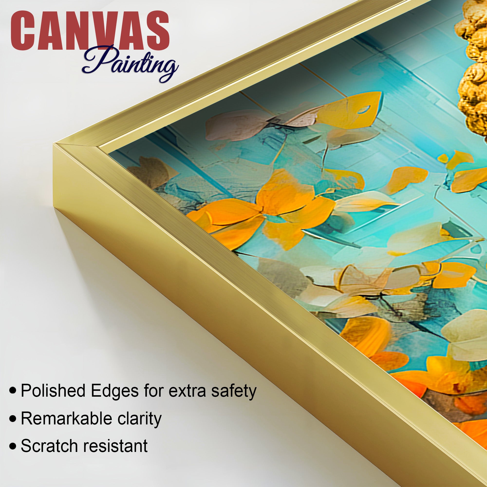 Modern Buddha Canvas Painting for Home & Office Spiritual Décor