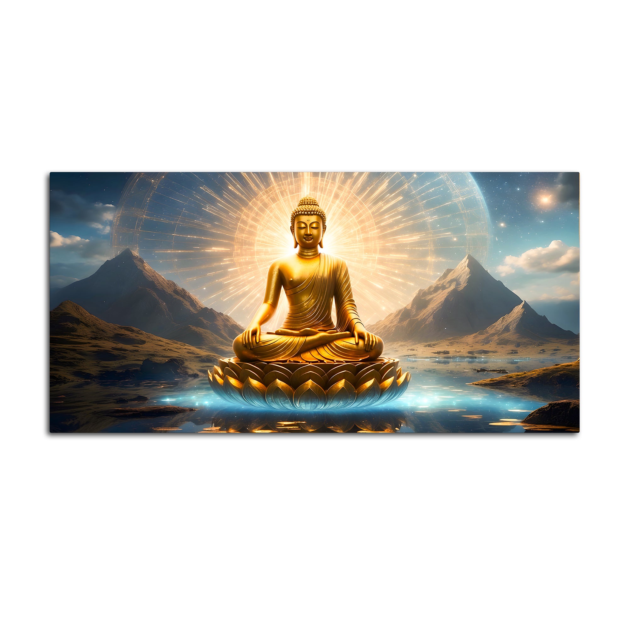 Modern Buddha Ji Canvas Painting for Home Interior