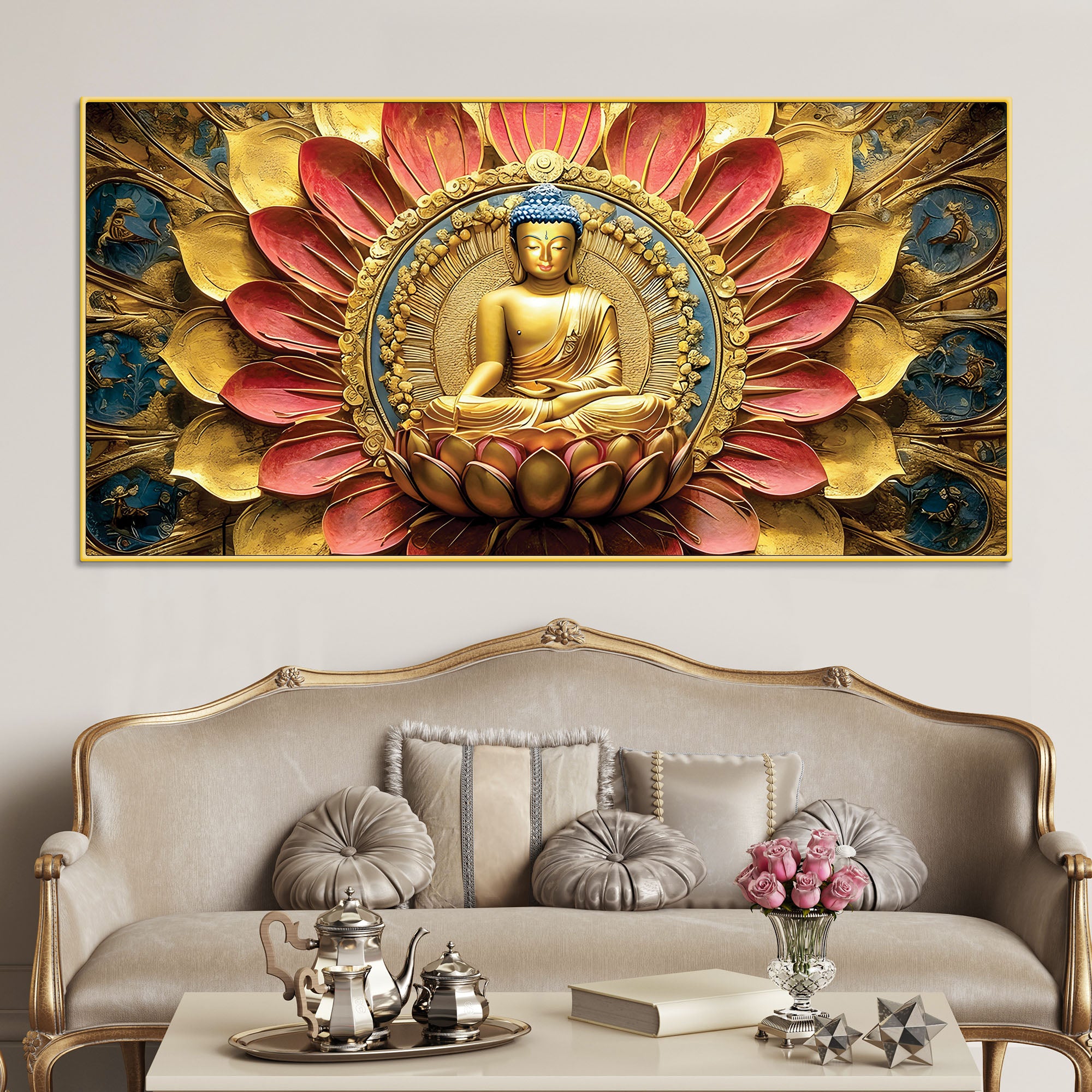 modern-buddha-painting-with-flowers-spiritual-wall-art