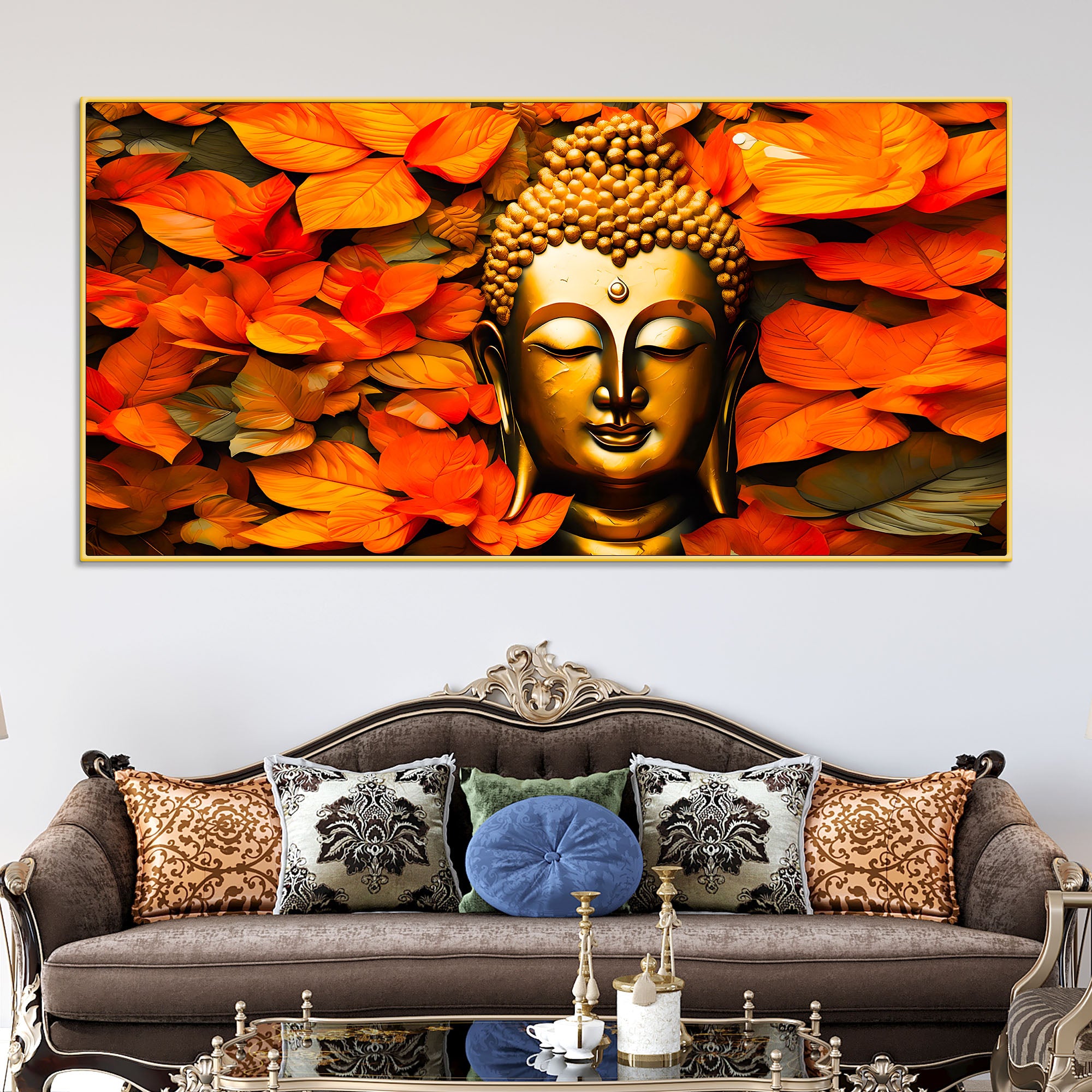 Modern Buddha Wall Painting for Home & Office Décor
