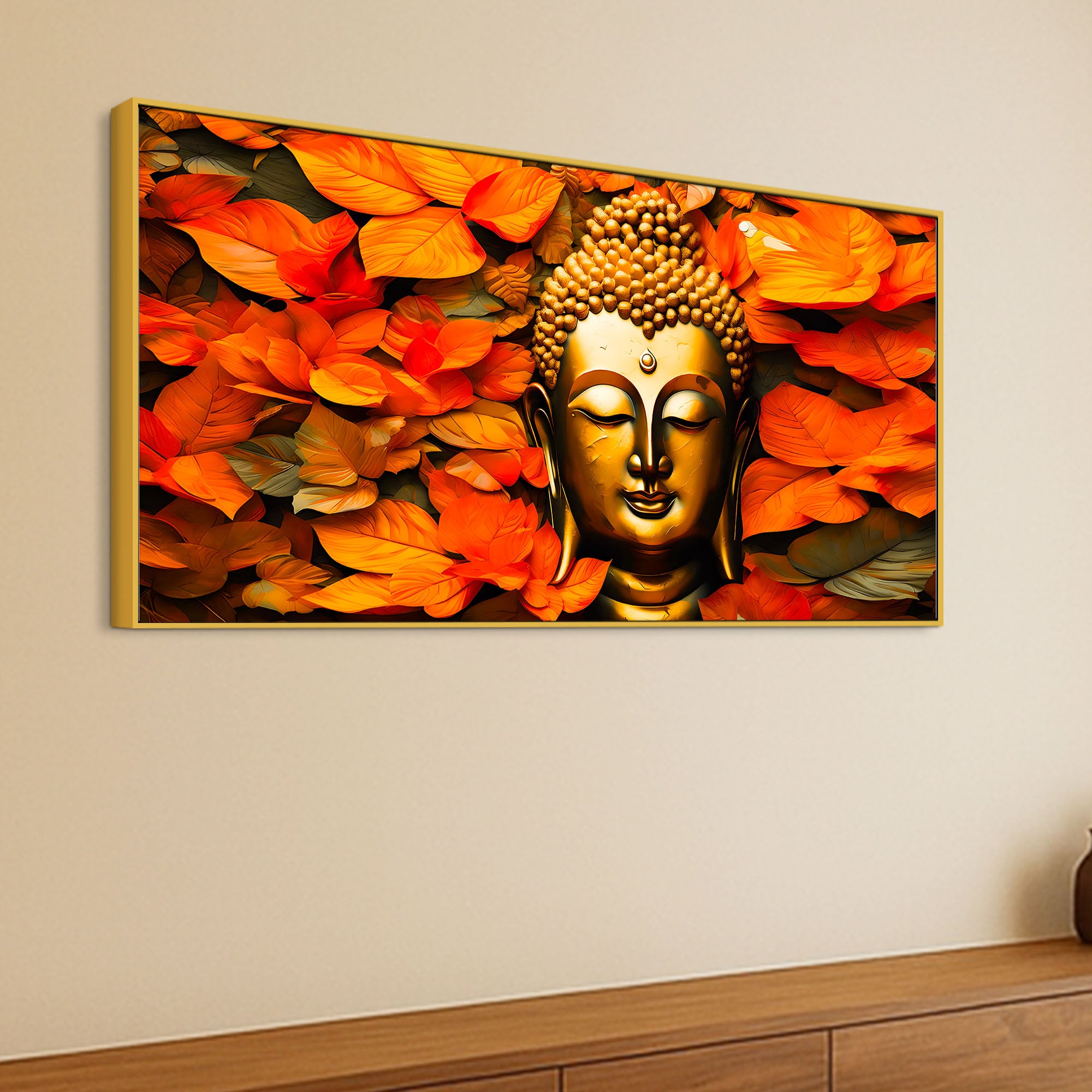 Modern Buddha Wall Painting for Home & Office Décor