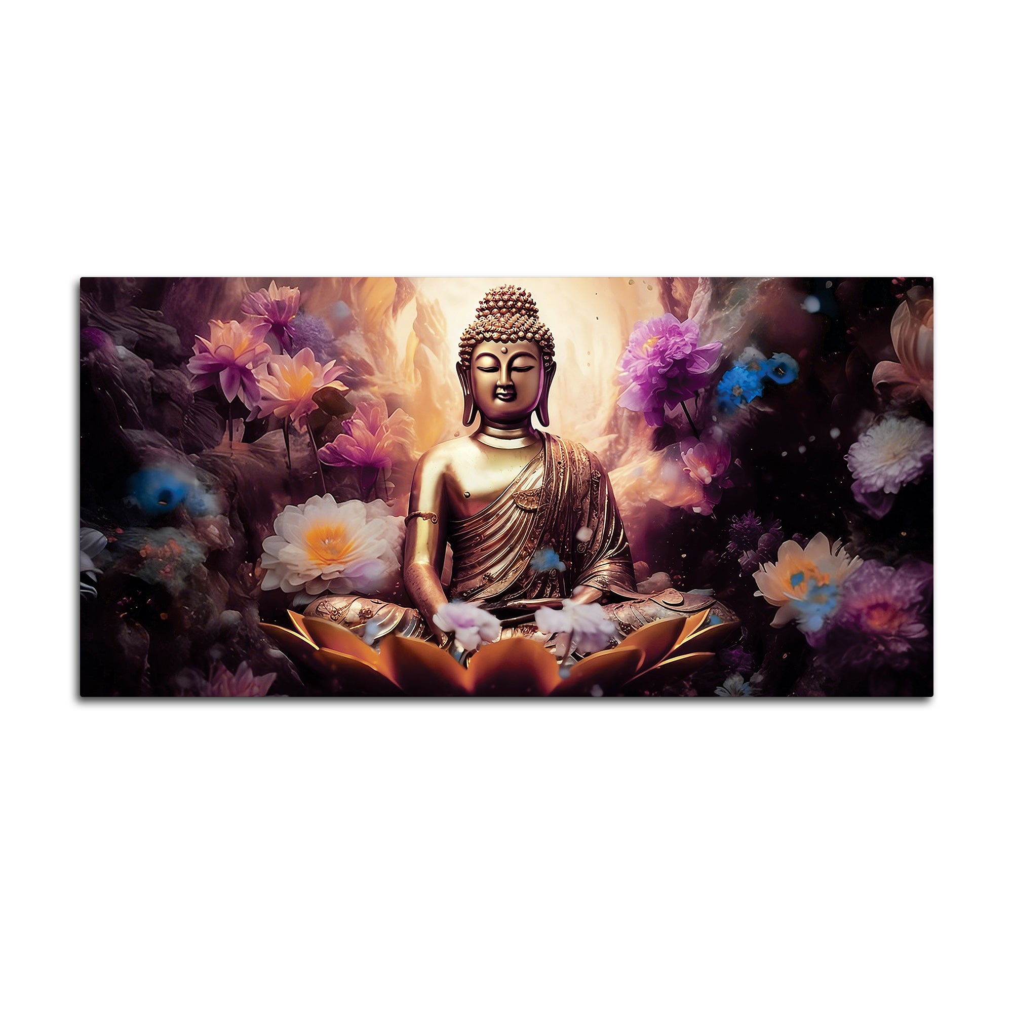 Modern Canvas Buddha Painting for Wall Art Lovers