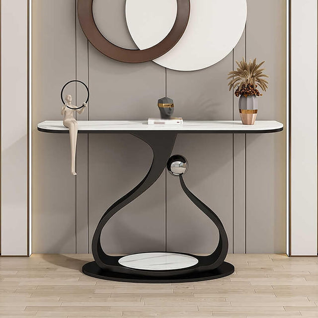 Modern Designer Console Table | Luxury Marble Top Table for Home Décor