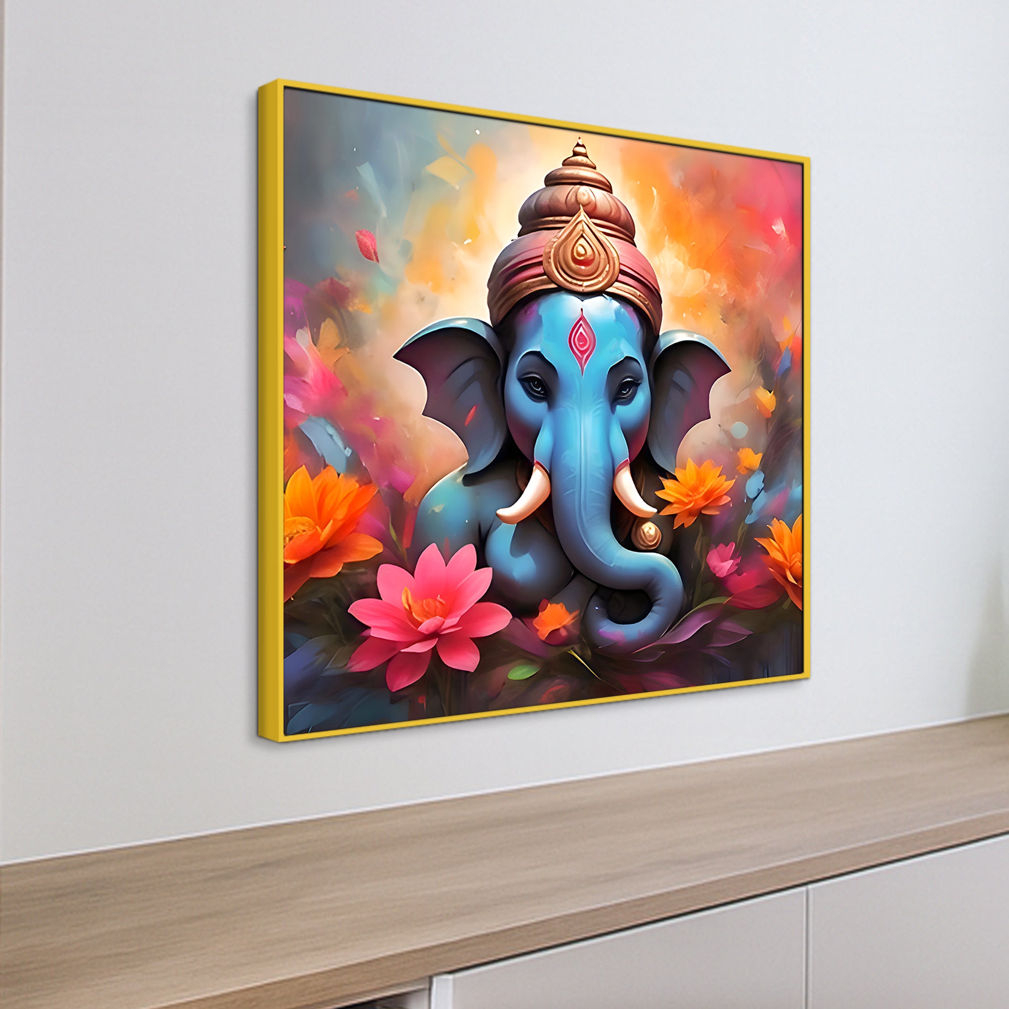 Modern Ganesh Ji Wall Painting