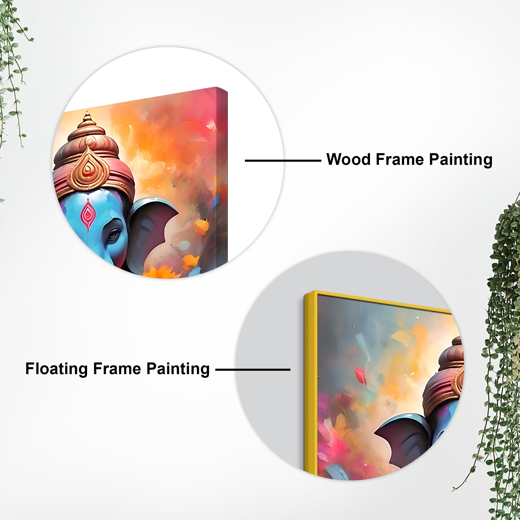 Modern Ganesh Ji Wall Painting