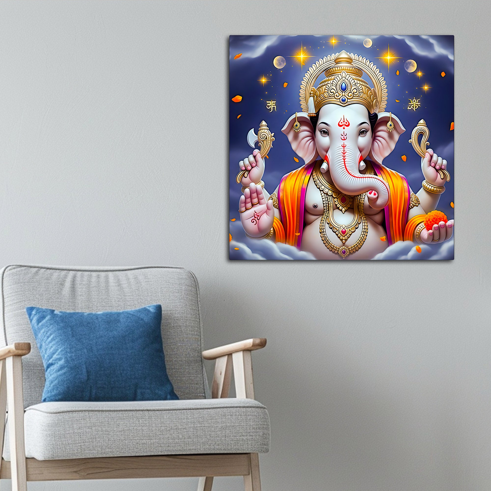 Modern Ganesha Wall Painting