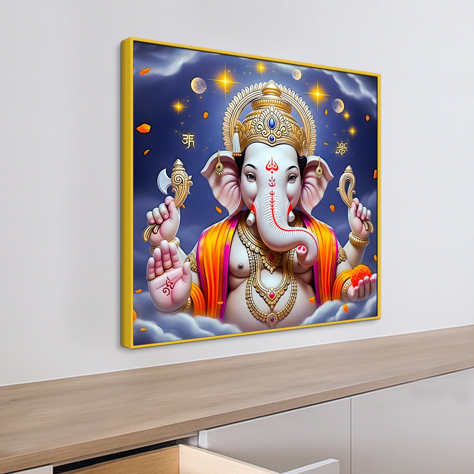Modern Ganesha Wall Painting