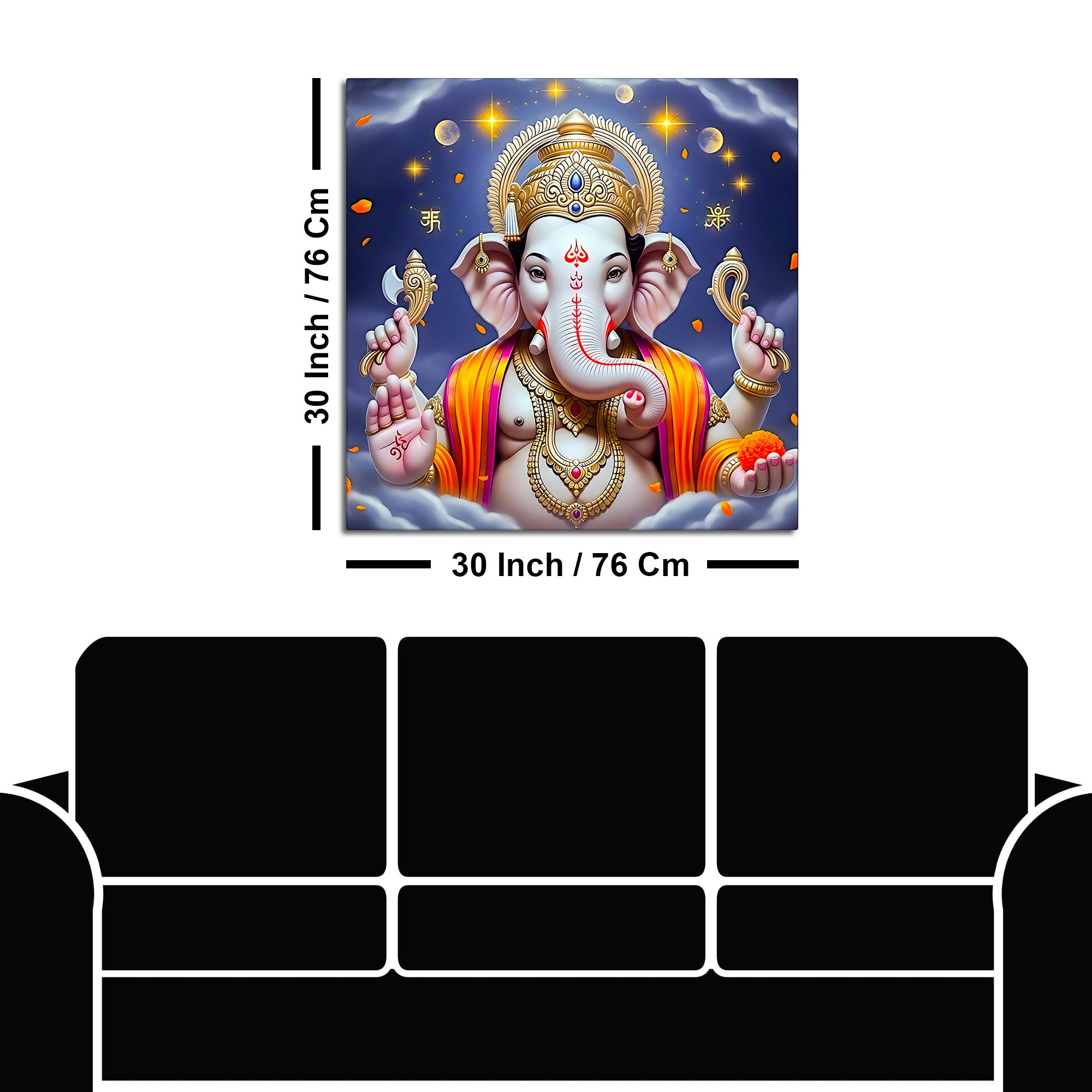 Modern Ganesha Wall Painting