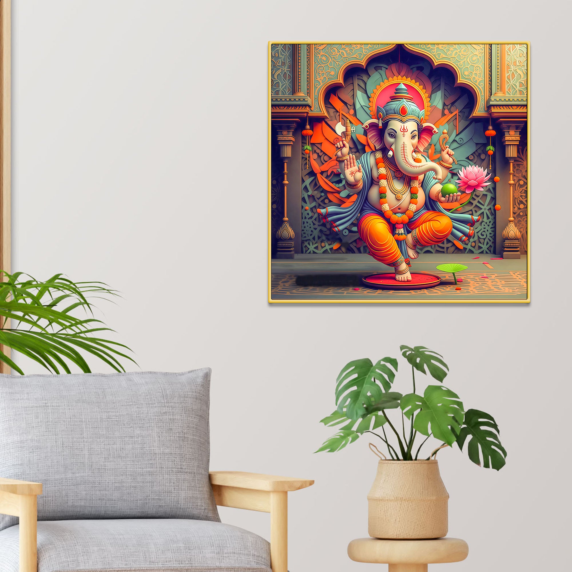 Modern Ganpati Bappa Wall Painting