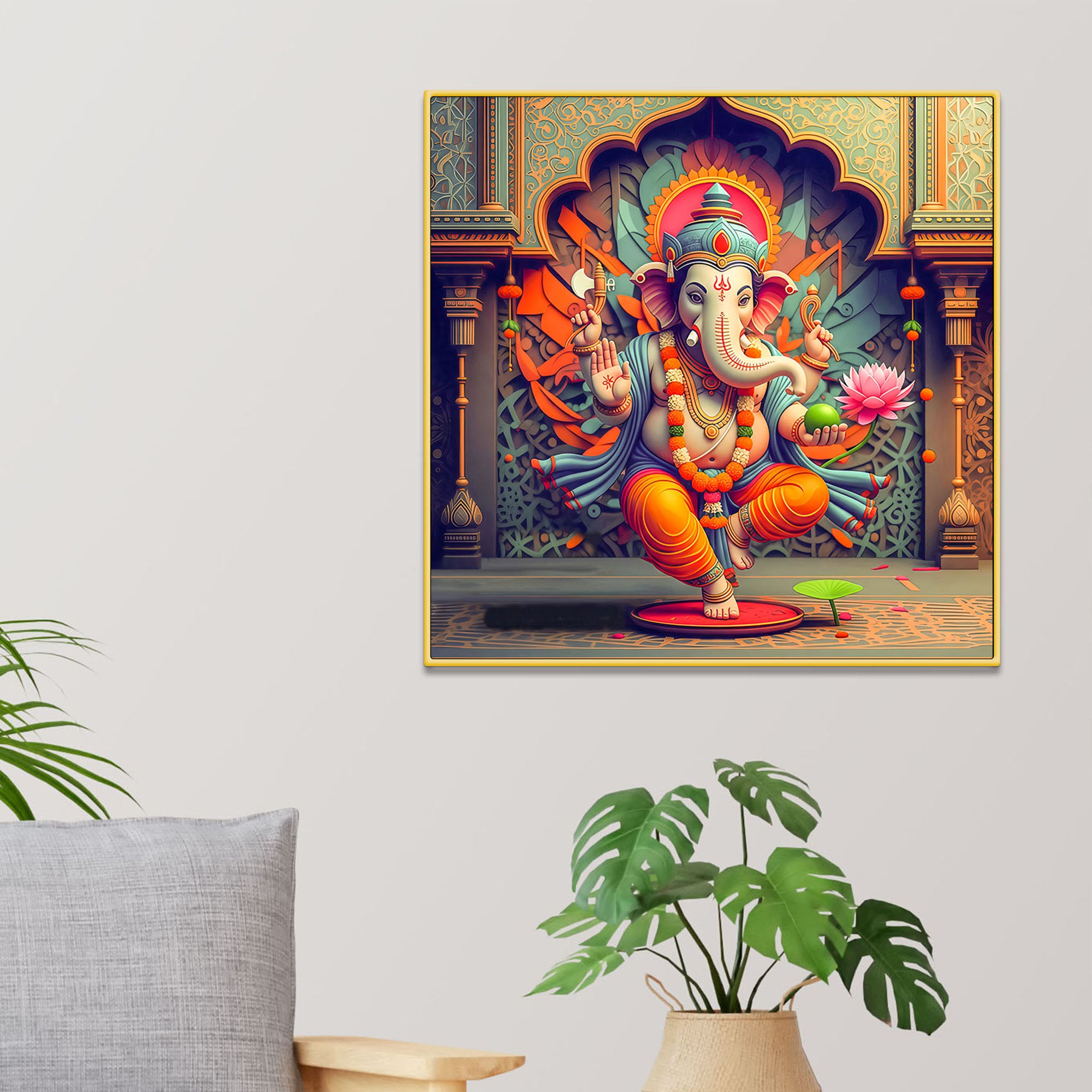 Modern Ganpati Bappa Wall Painting