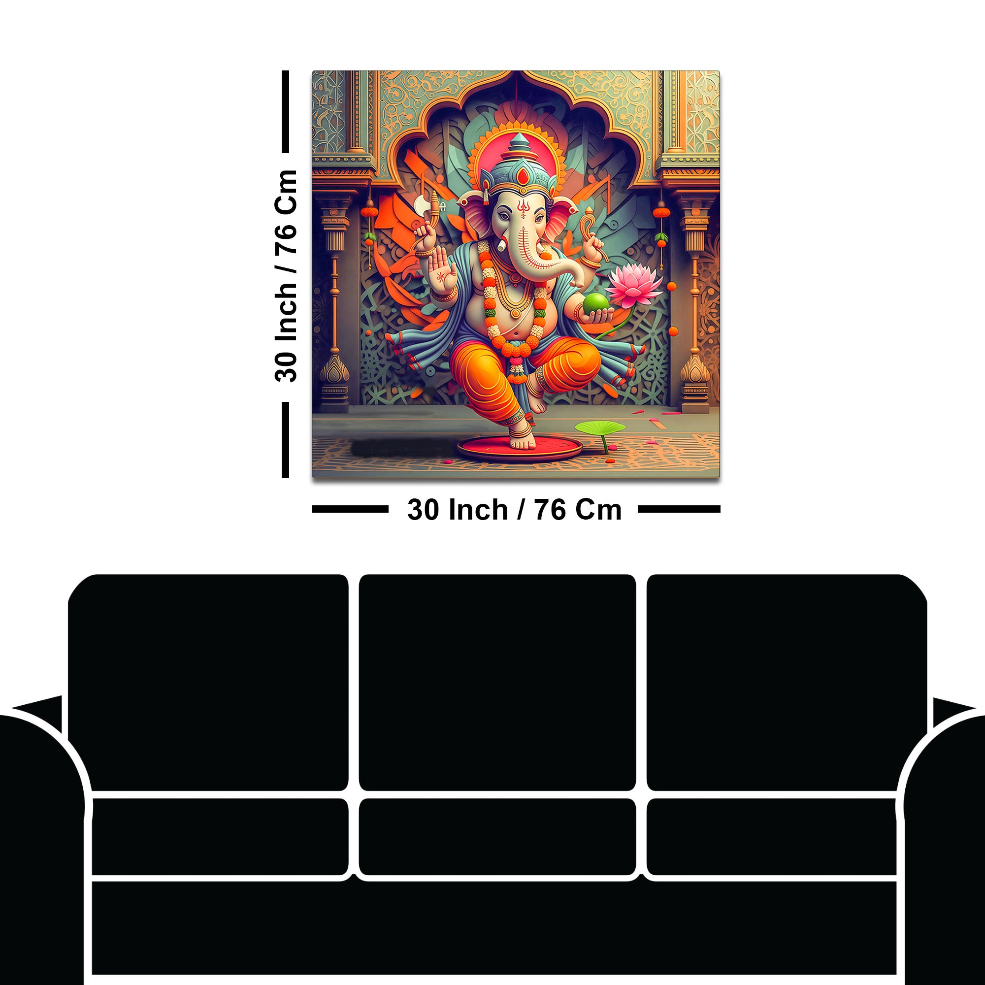 Modern Ganpati Bappa Wall Painting