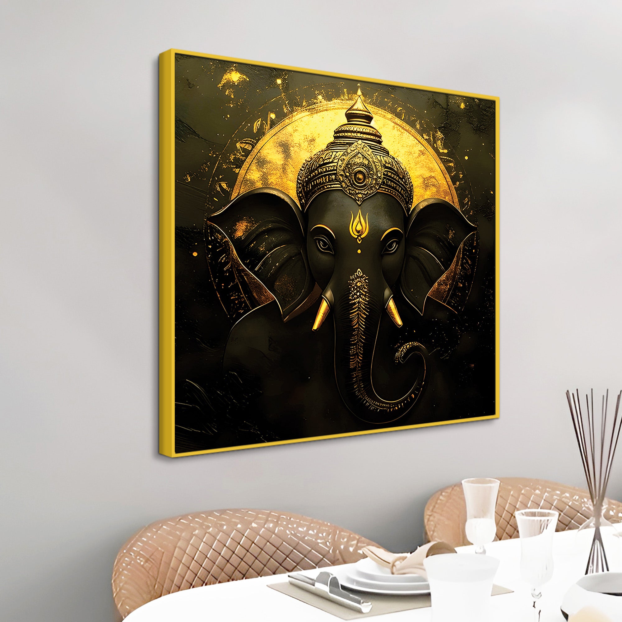 Modern Ganpati Ji Wall Painting