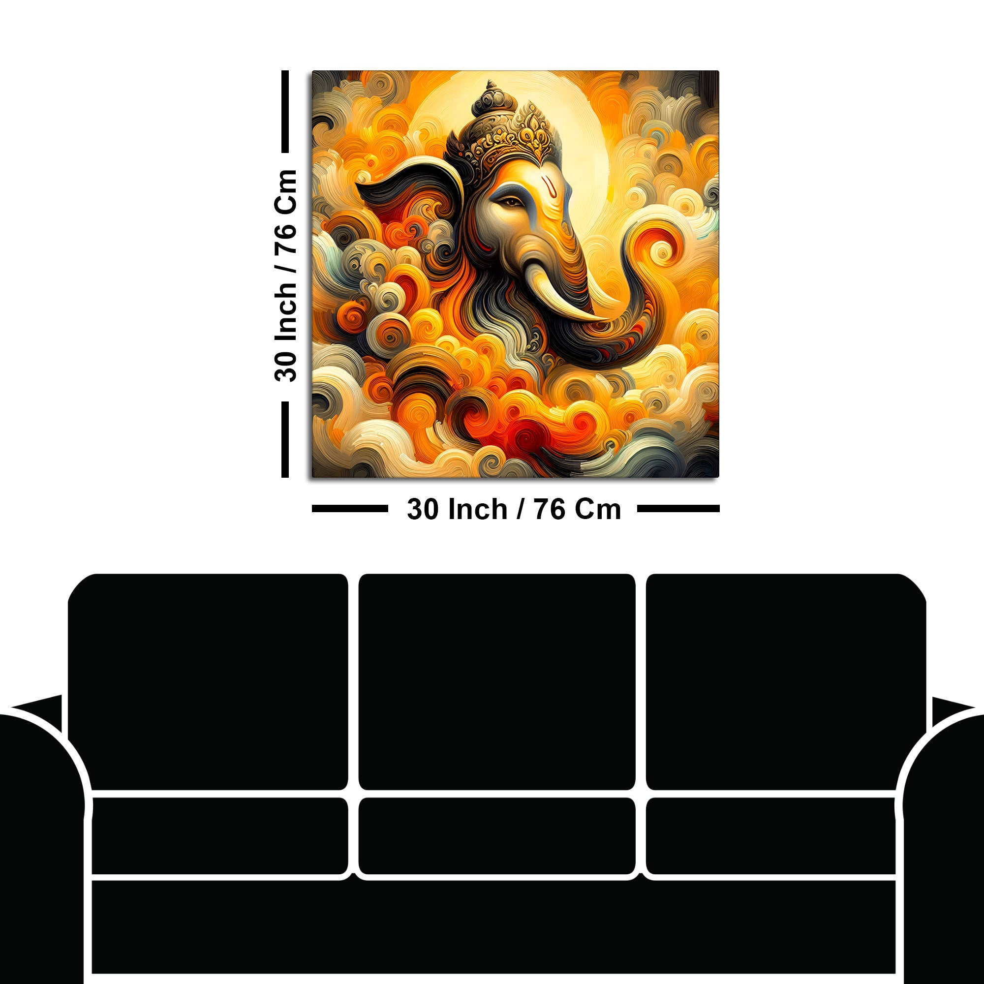 Modern Ganpati Painting for Home Decor