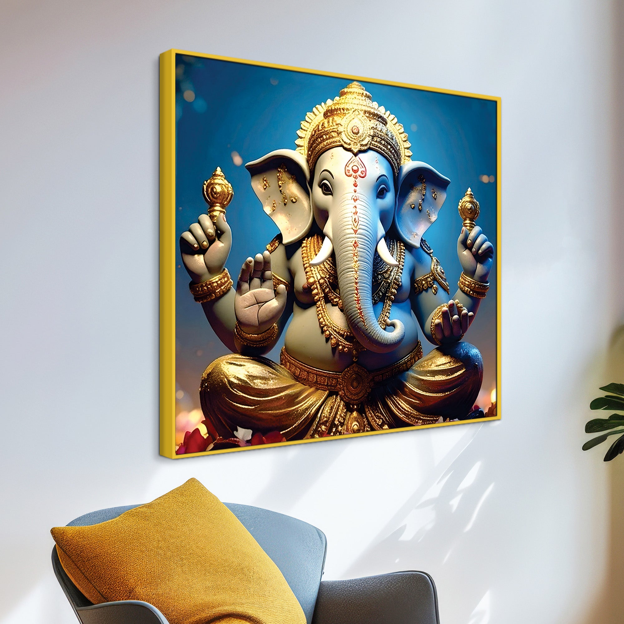 Modern Ganpati Painting for Living Room Décor