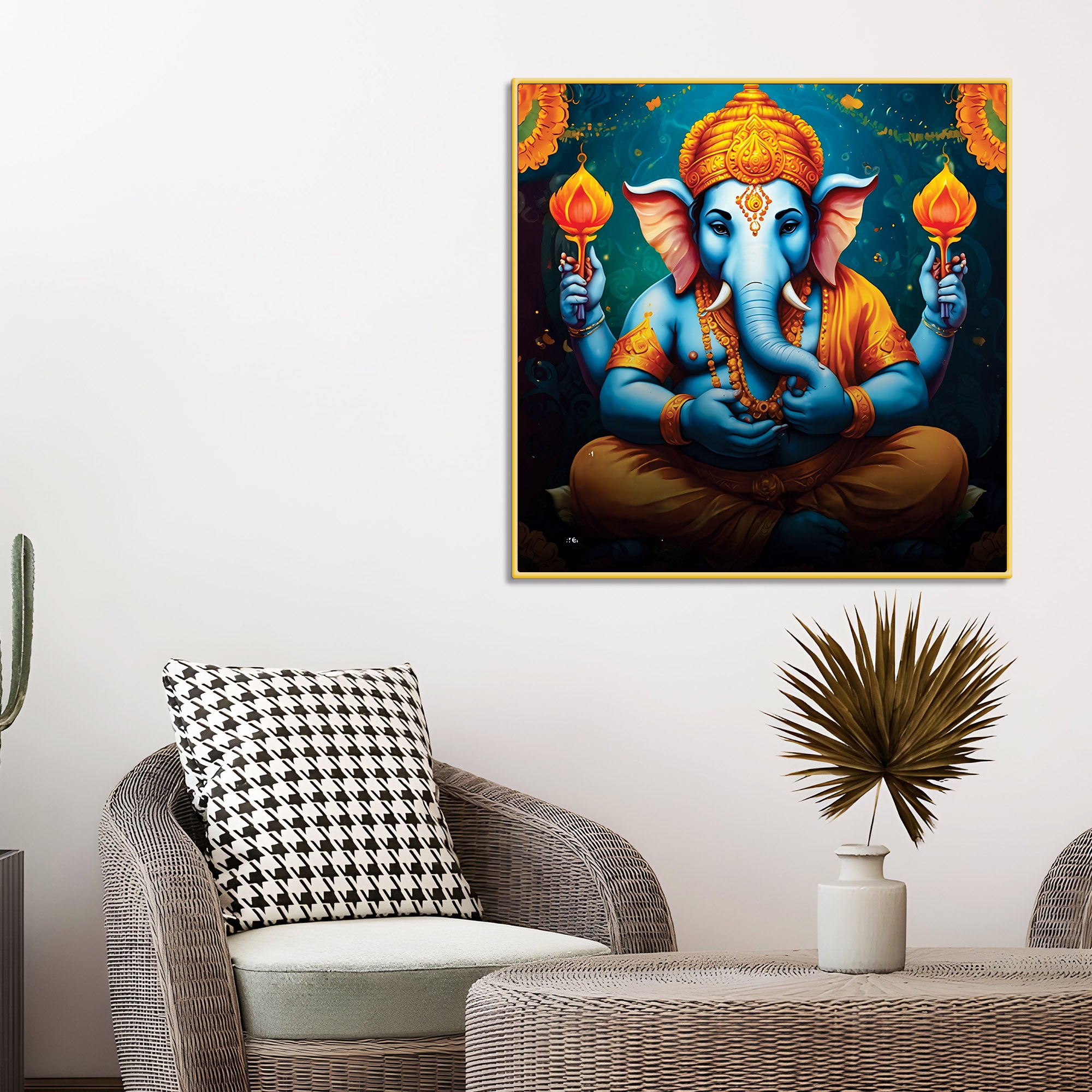 Modern Ganpati Wall Art Painting