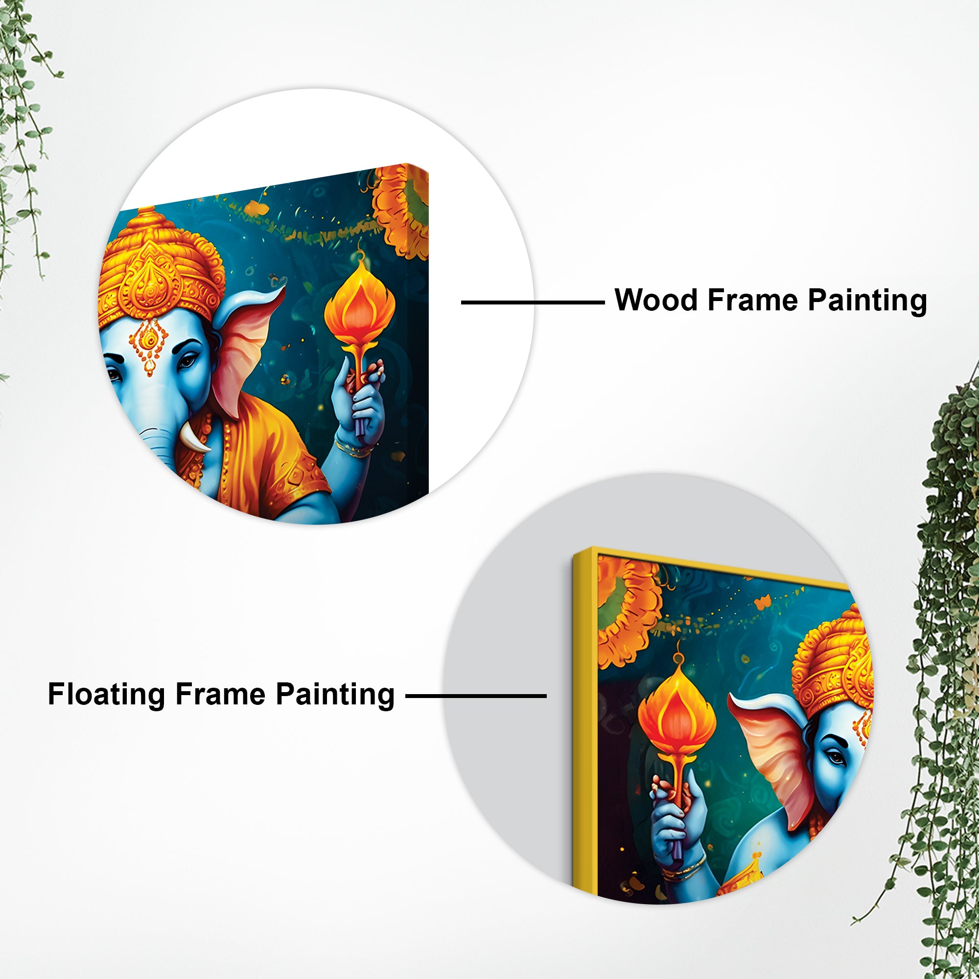 Modern Ganpati Wall Art Painting