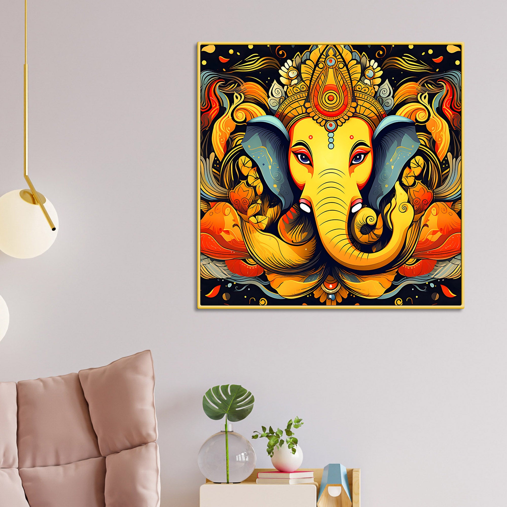 Modern Ganpati Wall Painting