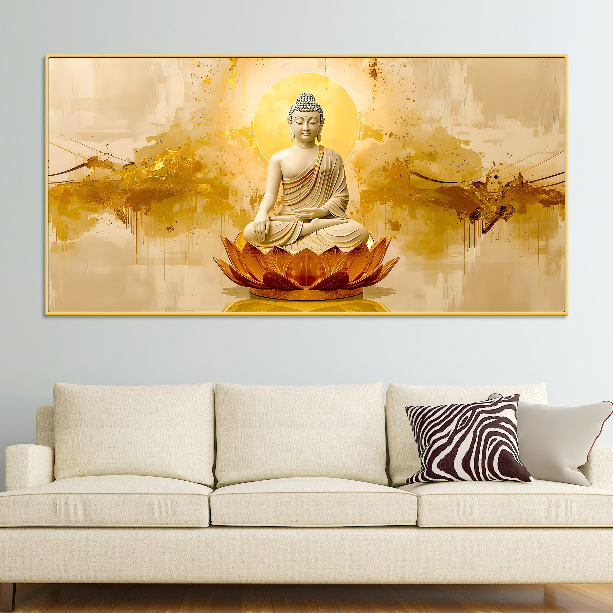 Modern Lord Buddha Canvas Painting