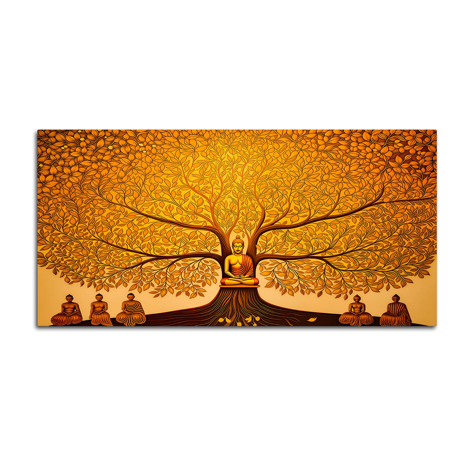 Modern Lord Buddha Canvas Painting for Living Room & Bedroom