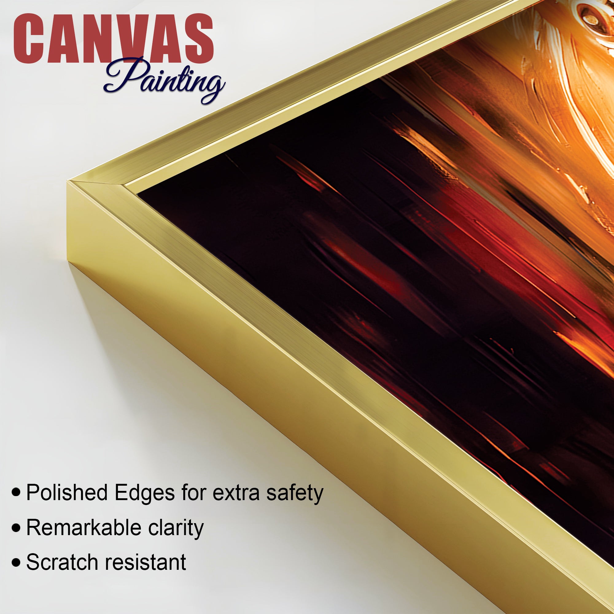 Modern Lord Krishna Canvas Wall Painting for Elegant Home Decoration