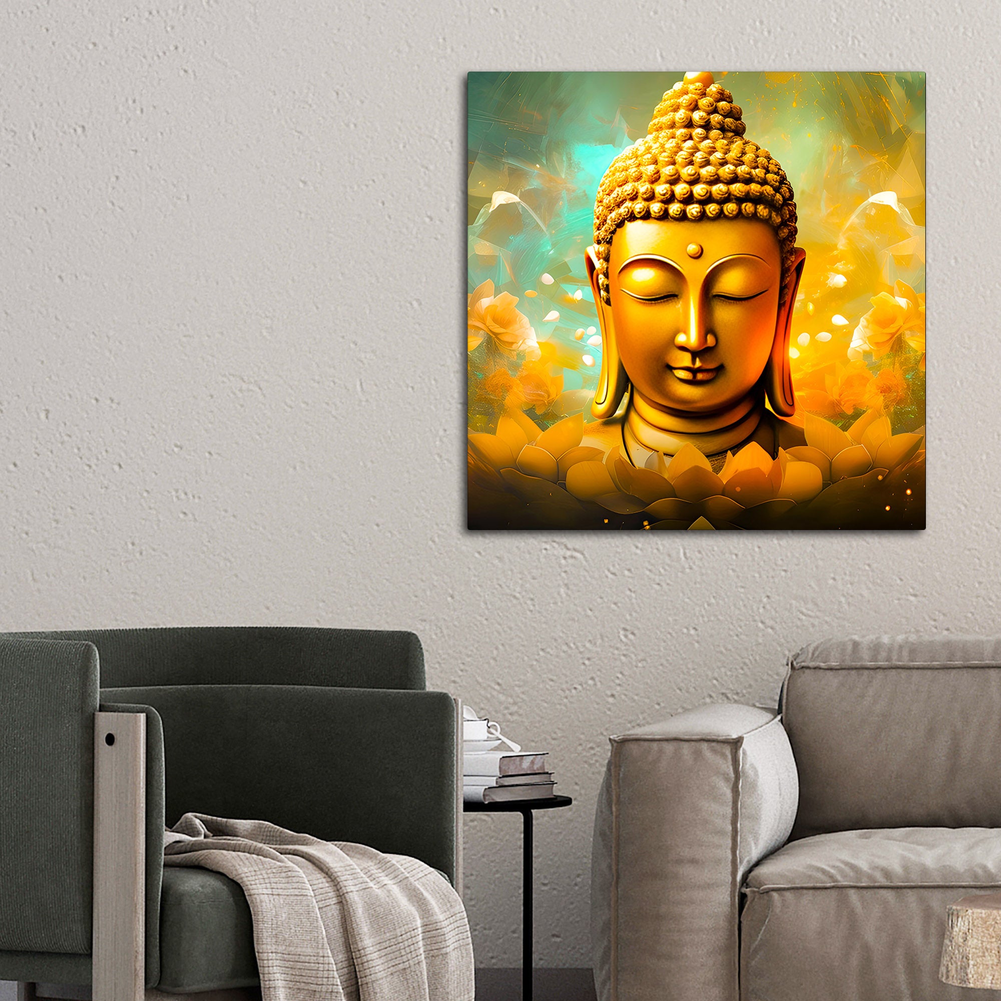 Modern Spiritual Buddha Canvas Wall Décor Painting