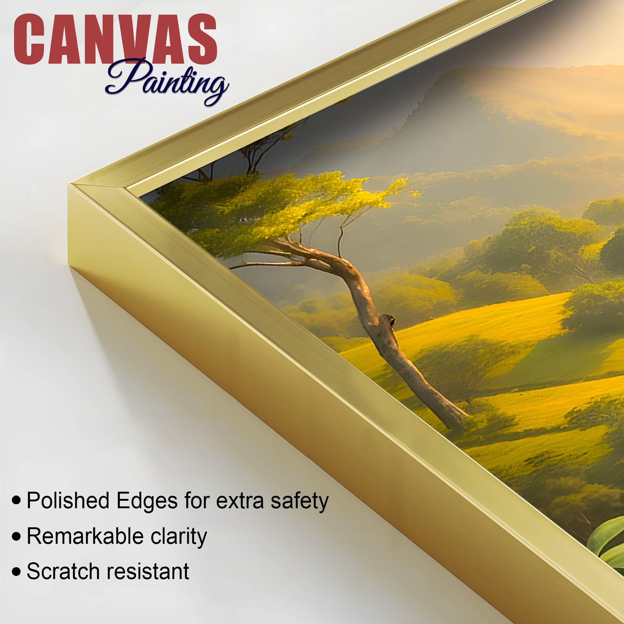 Modern Spiritual Gautam Buddha Wall Painting for Home & Office