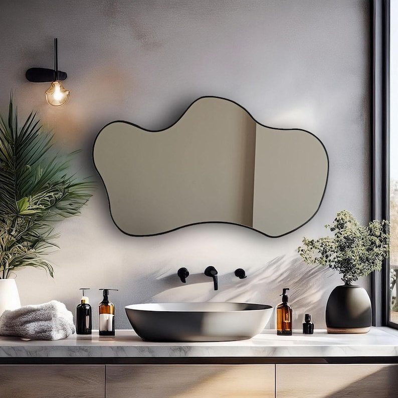 Modern Wall Mirror | Irregular Shape Decorative Home Mirror