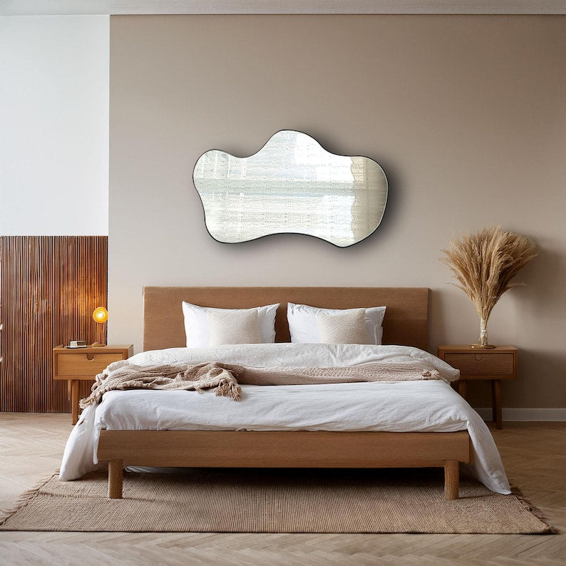 Modern Wall Mirror | Irregular Shape Decorative Home Mirror